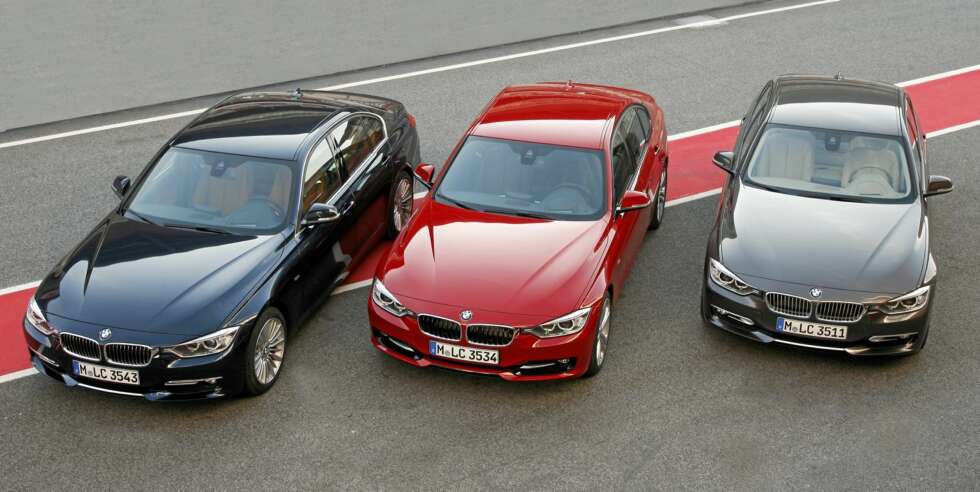 VERSJONER: Luxury Line, Sport Line og Modern Line har designforskjeller i fronten. Foto: BMW VERSJONER: Luxury Line, Sport Line og Modern Line har designforskjeller i fronten. Foto: BMW