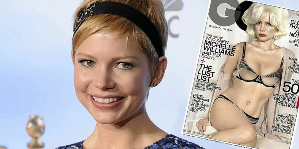 STJERNE-LIK: Michelle Williams imponerer i rollen som Marilyn. I siste nummer av magasinet GQ poserer hun som den legendariske Hollywood-stjernen. STJERNE-LIK: Michelle Williams imponerer i rollen som Marilyn. I siste nummer av magasinet GQ poserer hun som den legendariske Hollywood-stjernen.