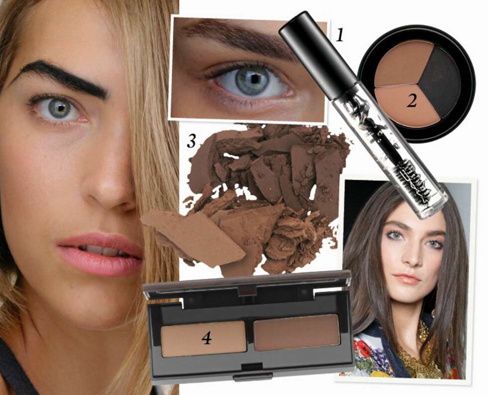 MARKERTE BRYN: 1. Øyenbrynsgelé fra Mac Brow set (kr 145), 2. Laura Mercier Powder duo (kr 270), 3. Make Up Store Trio brow (kr 185). Foto: Catwalkpix / produsenten MARKERTE BRYN: 1. Øyenbrynsgelé fra Mac Brow set (kr 145), 2. Laura Mercier Powder duo (kr 270), 3. Make Up Store Trio brow (kr 185). Foto: Catwalkpix / produsenten