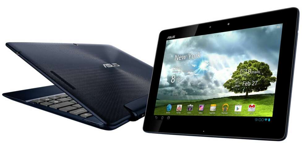 KONGEBLÅ: Asus Transformer Pad kommer i to farger. Royal Blue og Iceberg White. KONGEBLÅ: Asus Transformer Pad kommer i to farger. Royal Blue og Iceberg White.