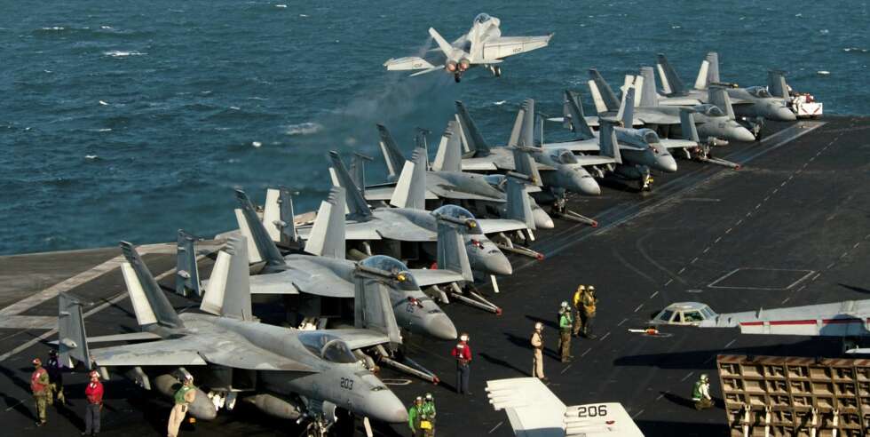 Morgenrushet på USS John C. Stennis er ikke helt som køen andre steder. Morgenrushet på USS John C. Stennis er ikke helt som køen andre steder.