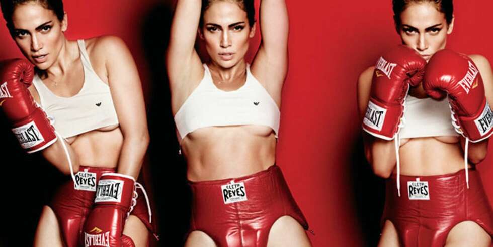 STERK: Jennifer Lopez demonstrerer den nye trenden med en veltrent kropp i V Magazine, marsutgaven 2012. STERK: Jennifer Lopez demonstrerer den nye trenden med en veltrent kropp i V Magazine, marsutgaven 2012.
