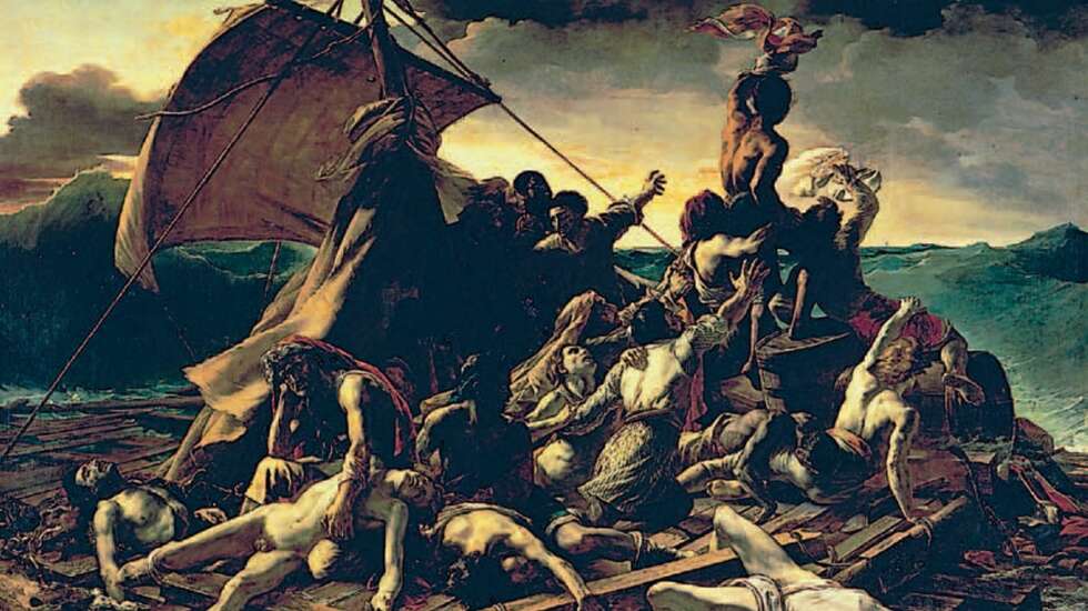 Historien om «Meduse» er udødeliggjort i Theodore Gericaults maleri «Medusas flåte». Historien om «Meduse» er udødeliggjort i Theodore Gericaults maleri «Medusas flåte».