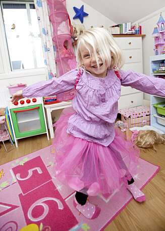 ROSA PRINSESSE: Martine Maria er en sprudlende jente. ROSA PRINSESSE: Martine Maria er en sprudlende jente.