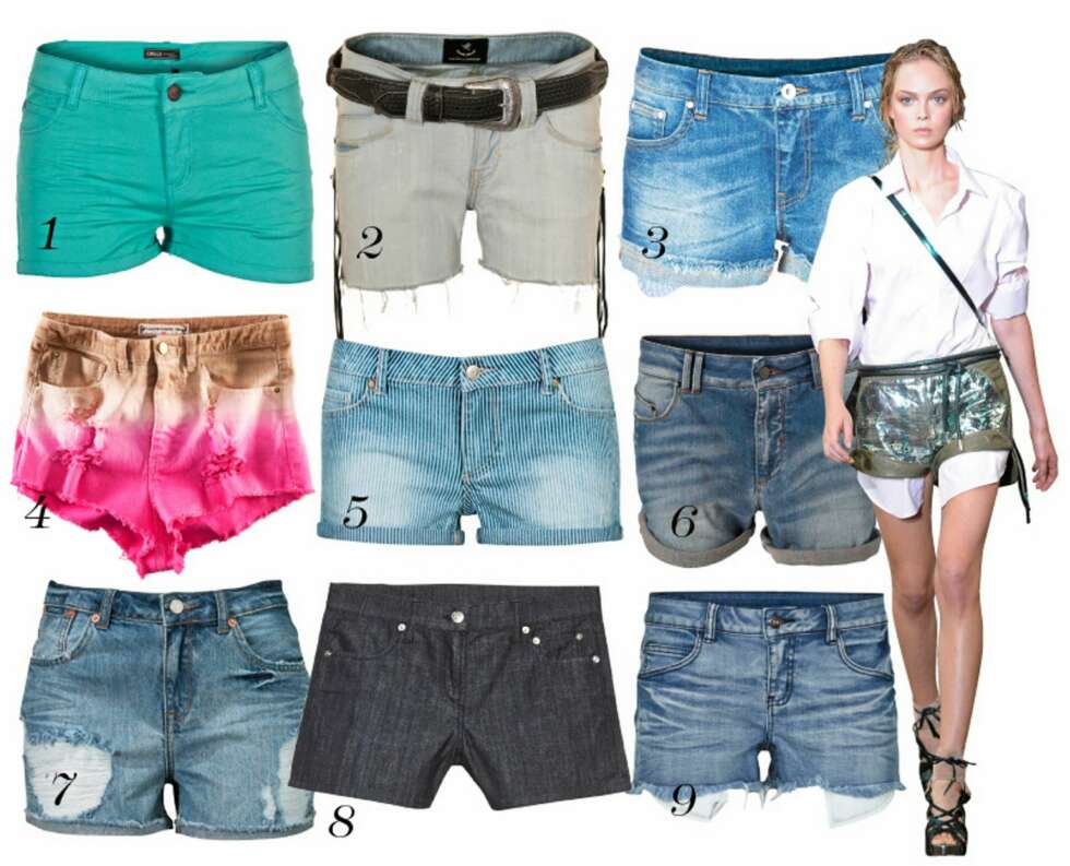 SHORTS: 1. Never Denim/Bik Bok, kr 199. 2. Munthe Plus Simonsen, kr 1599. 3. Never Denim/Bik Bok, kr 199. 4. H&M, kr 199. 5. Cubus, kr 199. 6. Vero Moda, kr 399. 7. Gina Tricot, kr 299. 8. Lacoste, kr 999. 9. Vila, kr 299. SHORTS: 1. Never Denim/Bik Bok, kr 199. 2. Munthe Plus Simonsen, kr 1599. 3. Never Denim/Bik Bok, kr 199. 4. H&M, kr 199. 5. Cubus, kr 199. 6. Vero Moda, kr 399. 7. Gina Tricot, kr 299. 8. Lacoste, kr 999. 9. Vila, kr 299.