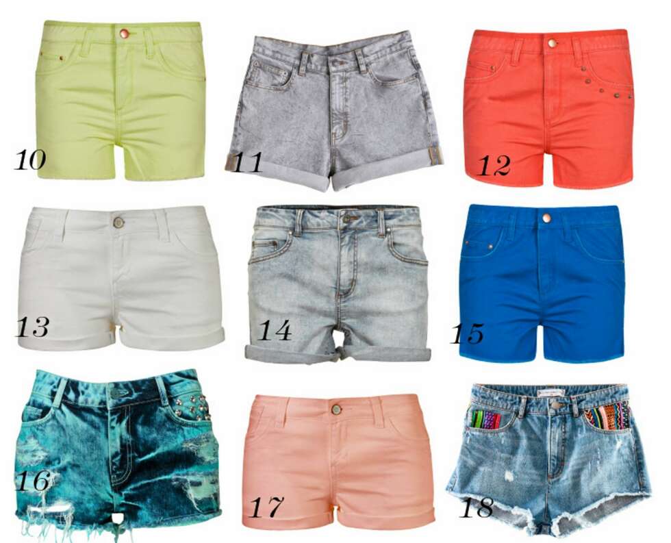 SHORTS: 10. Never Denim/Bik Bok, kr 199. 11. Weekday, kr 300. 12. Never Denim/Bik Bok, kr 199. 13. Gina Tricot, kr 149. 14. Vila, kr 299. 15. Never Denim/Bik Bok, kr 199. 16. Gina Tricot, kr 249. 17. Gina Tricot, kr 149. 18. H&M, kr 249. SHORTS: 10. Never Denim/Bik Bok, kr 199. 11. Weekday, kr 300. 12. Never Denim/Bik Bok, kr 199. 13. Gina Tricot, kr 149. 14. Vila, kr 299. 15. Never Denim/Bik Bok, kr 199. 16. Gina Tricot, kr 249. 17. Gina Tricot, kr 149. 18. H&M, kr 249.
