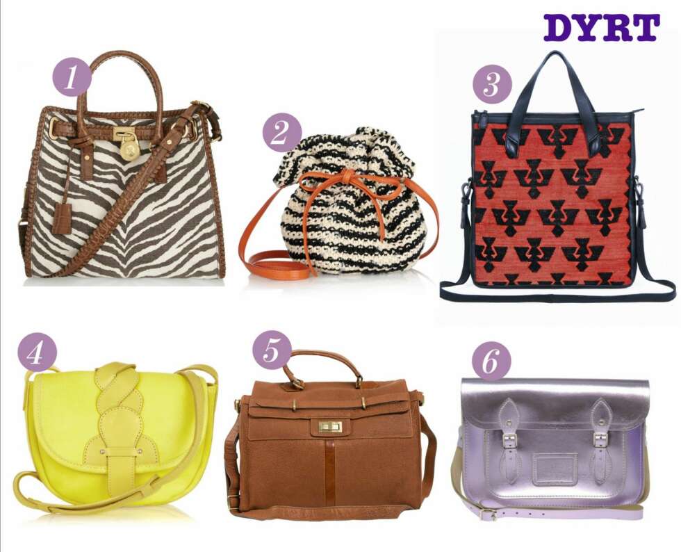 DYRT: 1. Michael Kors, kr 2799,- 2. Missoni, kr 1700,- 3. Cala og Jade, kr 3500,- 4. See By Chloe, kr 2100,- 5. Tiger, kr 3700,- 6. Asos, kr 1200,- DYRT: 1. Michael Kors, kr 2799,- 2. Missoni, kr 1700,- 3. Cala og Jade, kr 3500,- 4. See By Chloe, kr 2100,- 5. Tiger, kr 3700,- 6. Asos, kr 1200,-