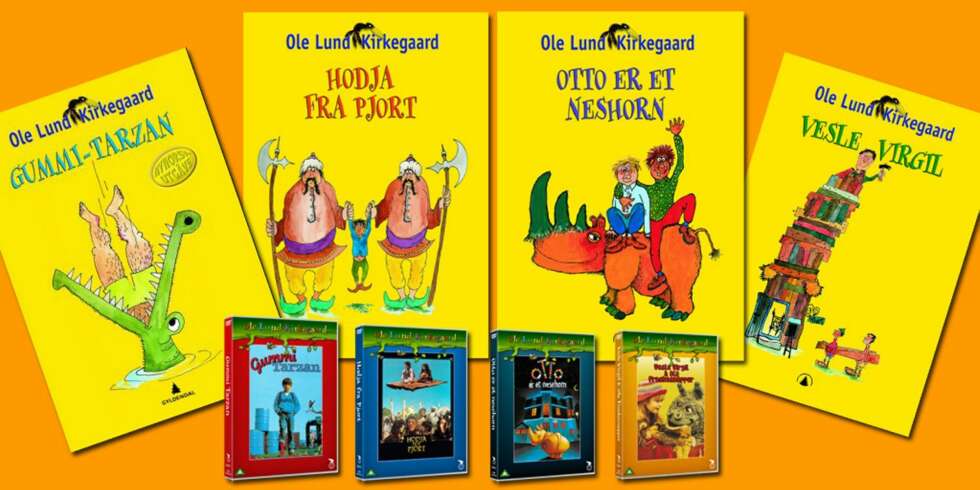 SVAR OG VINN: En heldig dame har vunnet fire av Ole Lund Kirkegaards mest populære bøker og filmatiseringene av disse. SVAR OG VINN: En heldig dame har vunnet fire av Ole Lund Kirkegaards mest populære bøker og filmatiseringene av disse.