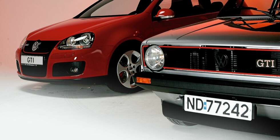 To generasjoner VW Golf 1 GTI. To generasjoner VW Golf 1 GTI.