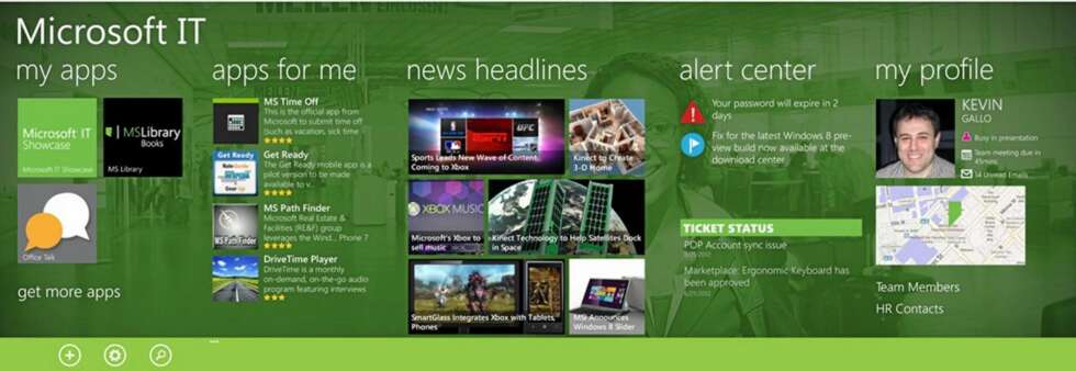 FOR BEDRIFTER: Bedrifter kan lage sin egne Firm Hub på Windows Phone 8, noe som kan gjøre den populær som arbeidstelefon. FOR BEDRIFTER: Bedrifter kan lage sin egne Firm Hub på Windows Phone 8, noe som kan gjøre den populær som arbeidstelefon.