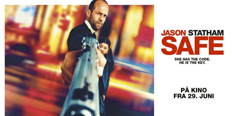 KINOKLAR: Jason Statham spiller hovedrollen i actionfilmen «Safe». Filmen har norgespremiere fredag 29. juni. KINOKLAR: Jason Statham spiller hovedrollen i actionfilmen «Safe». Filmen har norgespremiere fredag 29. juni.