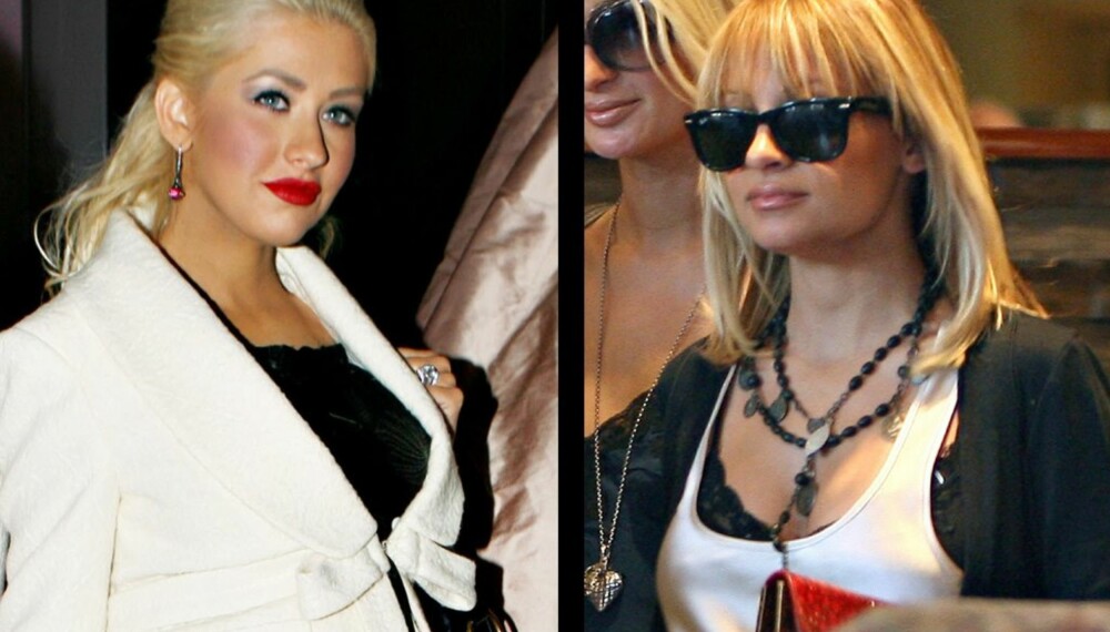 Christina Aguilera og Nicole Richie Christina Aguilera og Nicole Richie