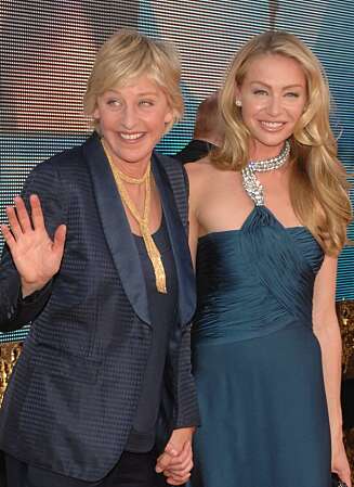 Ellen DeGeneres og Portia de Rossi Ellen DeGeneres og Portia de Rossi