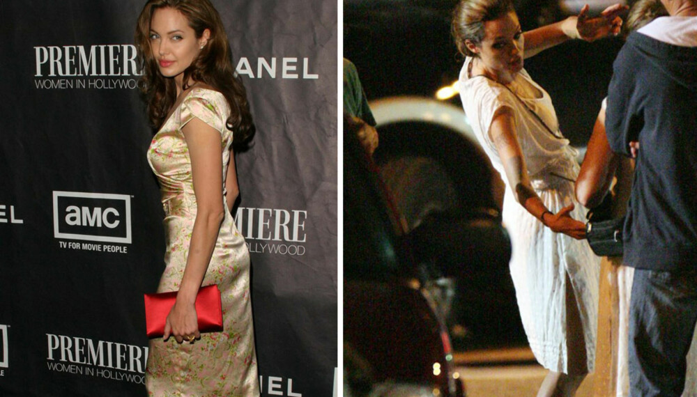 Angelina Jolie, før og nå. Angelina Jolie, før og nå.