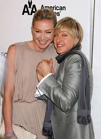 Portia de Rossi og Ellen DeGeneres Portia de Rossi og Ellen DeGeneres
