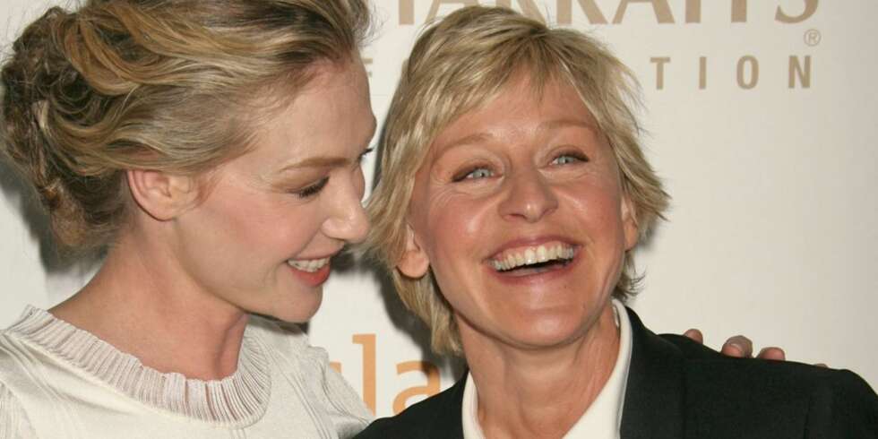 Portia de Rossi og Ellen DeGeneres Portia de Rossi og Ellen DeGeneres