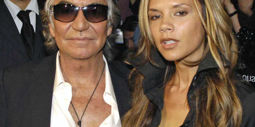 Roberto Cavalli og Victoria Beckham Roberto Cavalli og Victoria Beckham