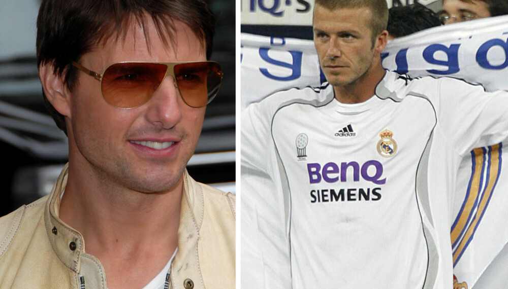 Tom Cruise og David Beckham Tom Cruise og David Beckham