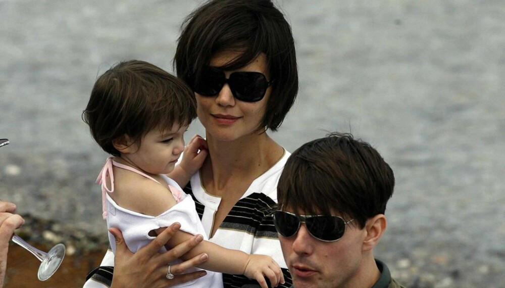 Tom Cruise, Katie Holmes og Suri Tom Cruise, Katie Holmes og Suri