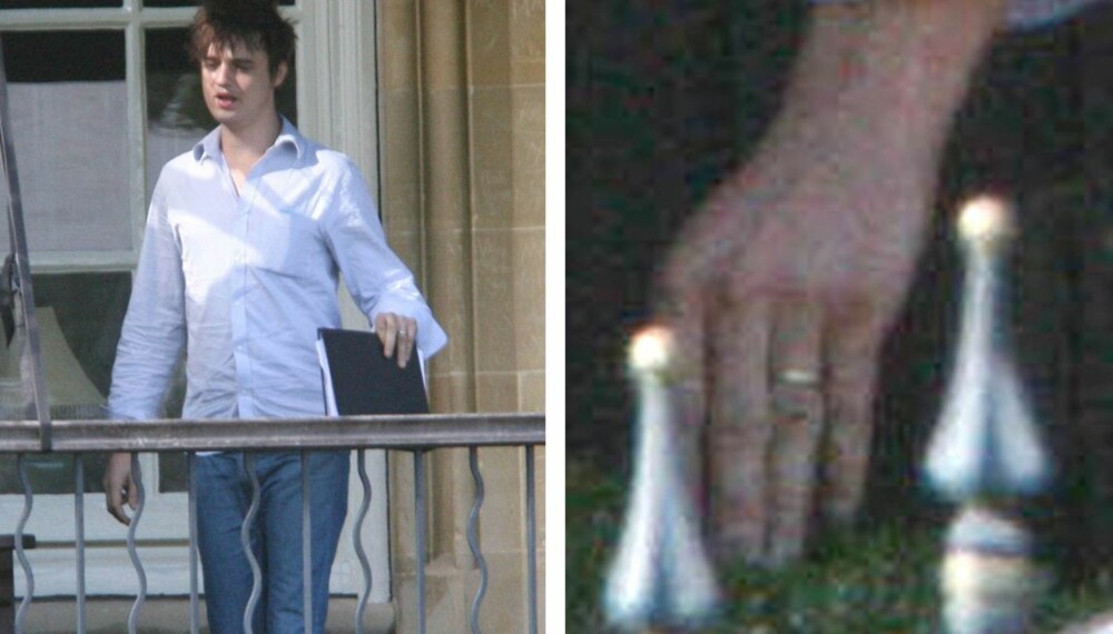 Pete Doherty med gullring på ringefingeren Pete Doherty med gullring på ringefingeren