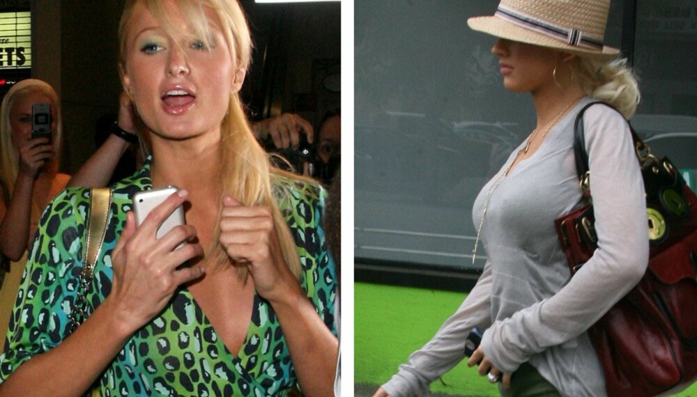 Paris Hilton og Christina Aguilera Paris Hilton og Christina Aguilera