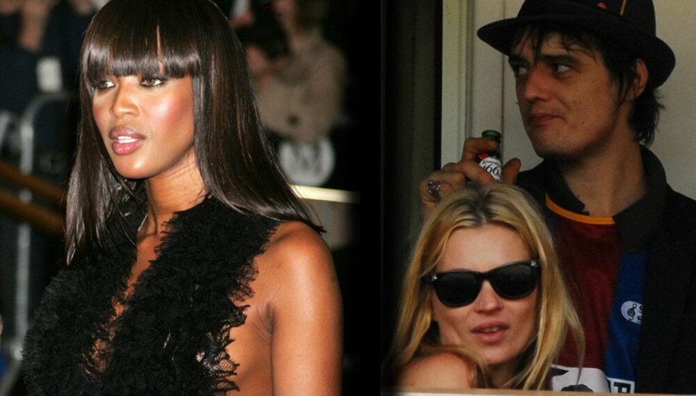 Naomi Campbell, Kate Moss og Pete Doherty Naomi Campbell, Kate Moss og Pete Doherty