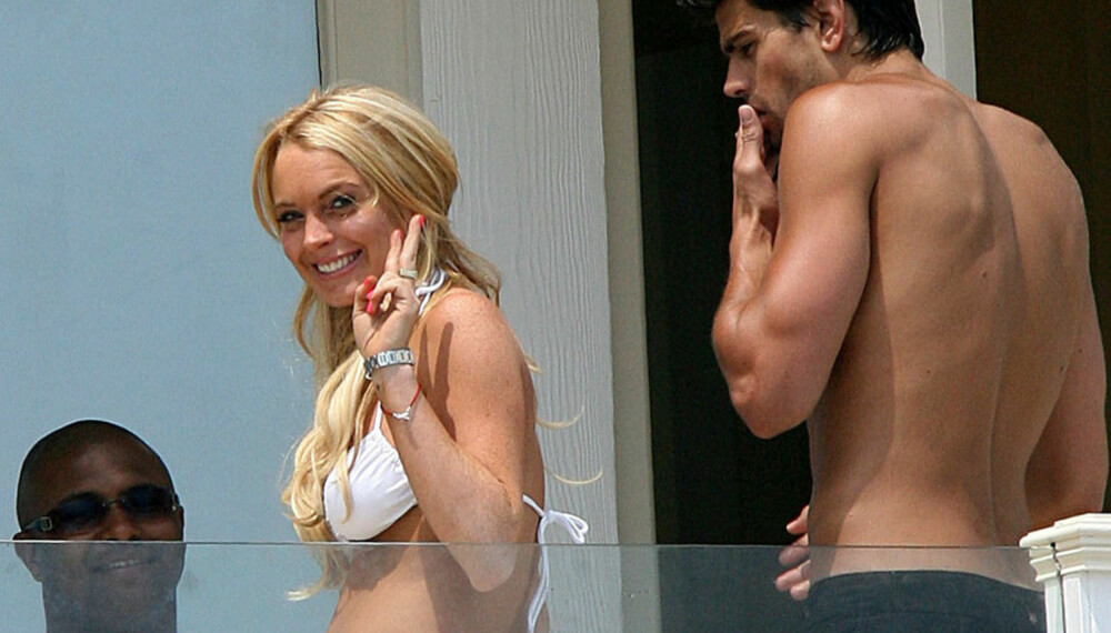 Lindsay Lohan med sin nye flamme A.J. Lamas. Lindsay Lohan med sin nye flamme A.J. Lamas.