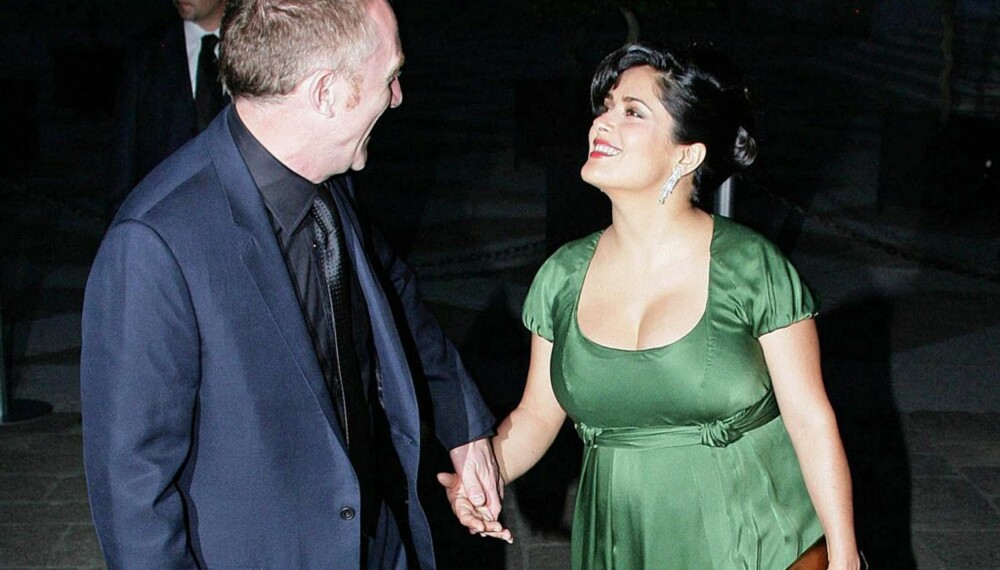 Salma Hayek og forloveden Francois Henri Pinalut Salma Hayek og forloveden Francois Henri Pinalut