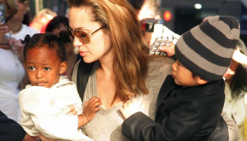 Angelina Jolie med Zahara og Pax Angelina Jolie med Zahara og Pax