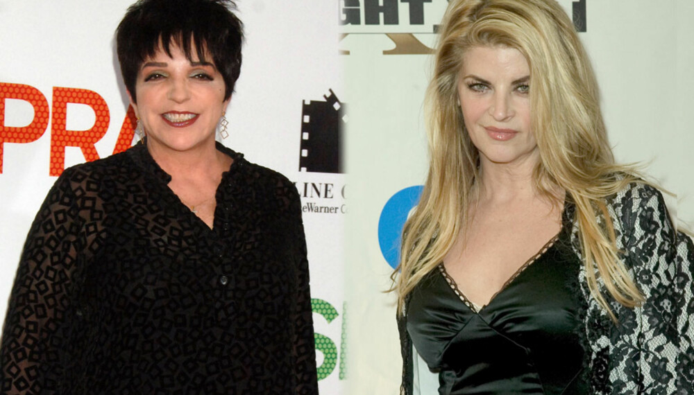 Liza Minnelli og Kirstie Alley Liza Minnelli og Kirstie Alley