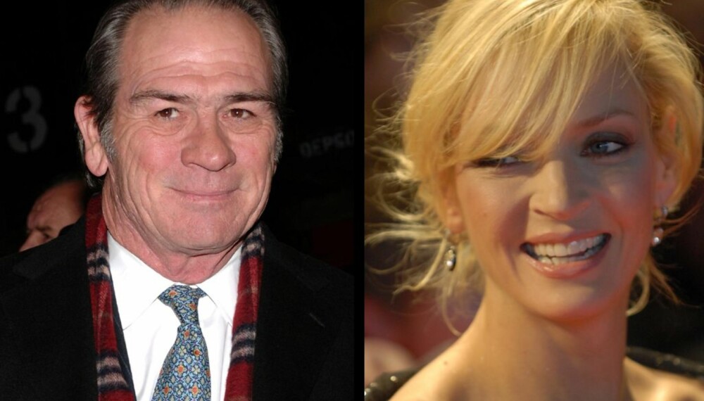 Tommy Lee Jones og Uma Thurman Tommy Lee Jones og Uma Thurman