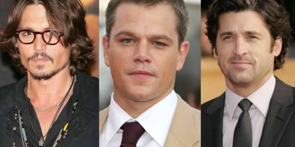 Johnny Depp, Matt Damon og Patrick Dempsey Johnny Depp, Matt Damon og Patrick Dempsey