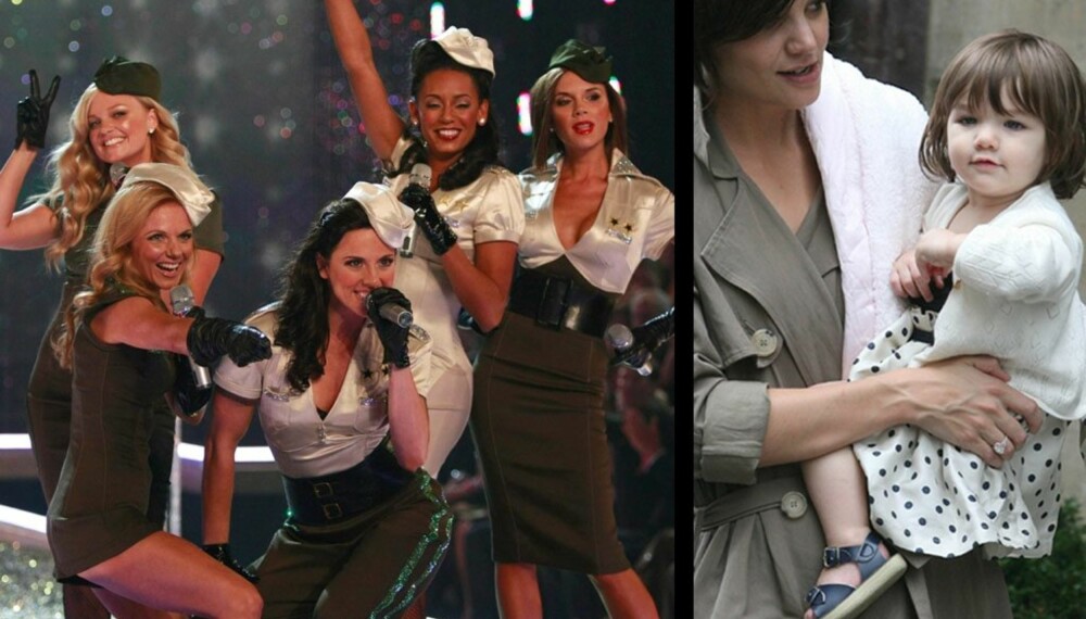 Spice Girls ga en eksklusiv opptreden for TomKat og Suri Spice Girls ga en eksklusiv opptreden for TomKat og Suri