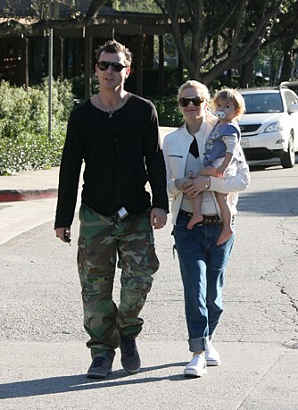 Gwen Stefani med familien Gwen Stefani med familien