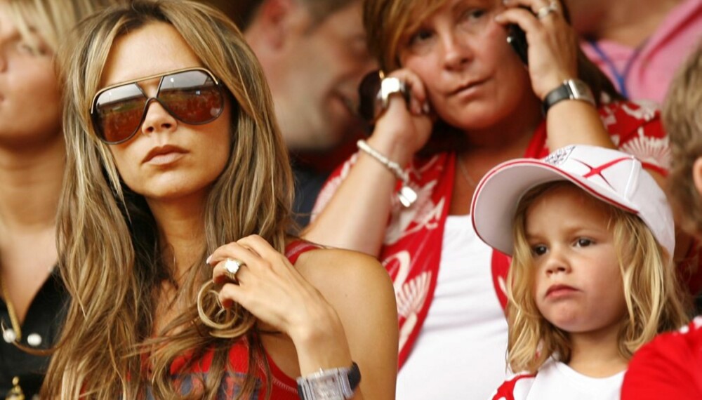 Victoria og Romeo Beckham Victoria og Romeo Beckham