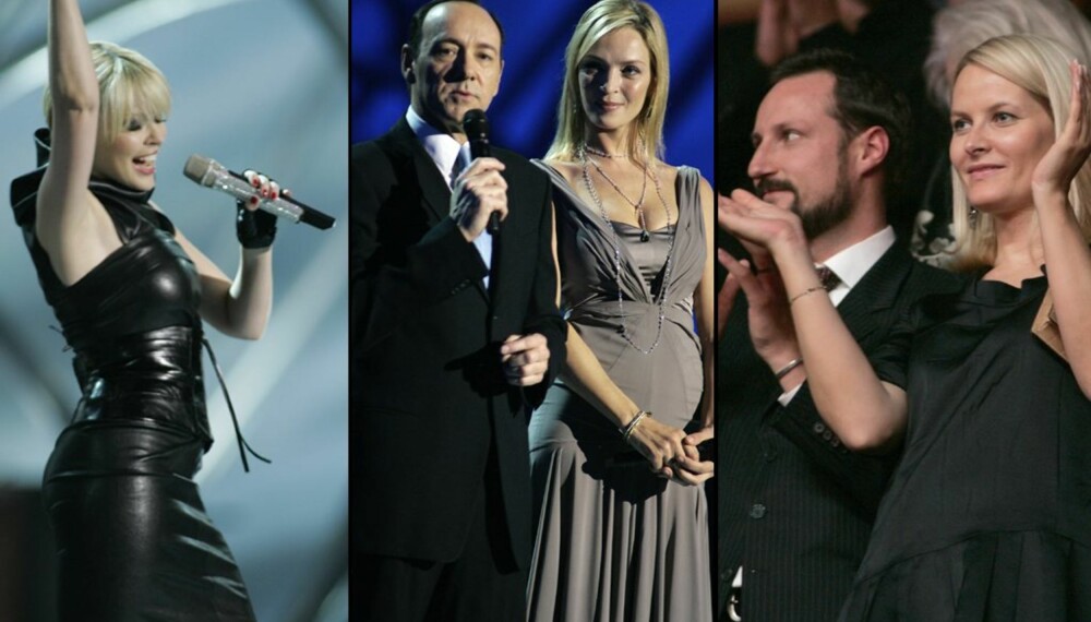 Nobelkonserten i Oslo Spektrum: Kylie Minogue, Kevin Spacey og Uma Thurman og kronprinas Haakon og kronprinsesse Mette-Marit Nobelkonserten i Oslo Spektrum: Kylie Minogue, Kevin Spacey og Uma Thurman og kronprinas Haakon og kronprinsesse Mette-Marit
