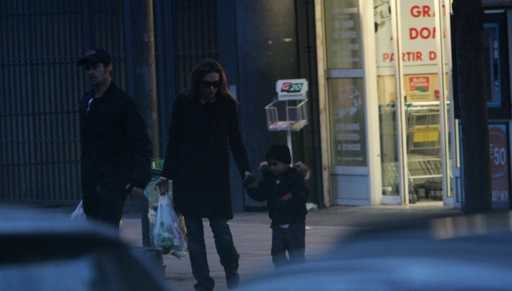 Brad Pitt, Angelina Jolie og Maddox Brad Pitt, Angelina Jolie og Maddox