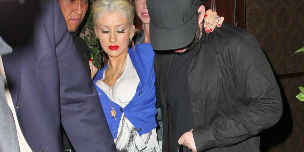 Christina Aguilera på fylla Christina Aguilera på fylla