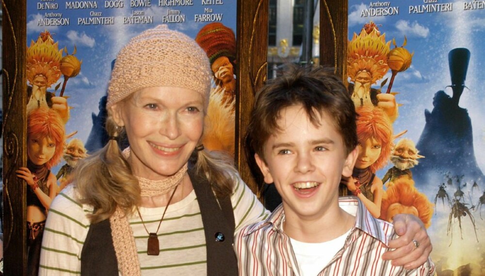 Mia Farrow og Freddie Highmore Mia Farrow og Freddie Highmore