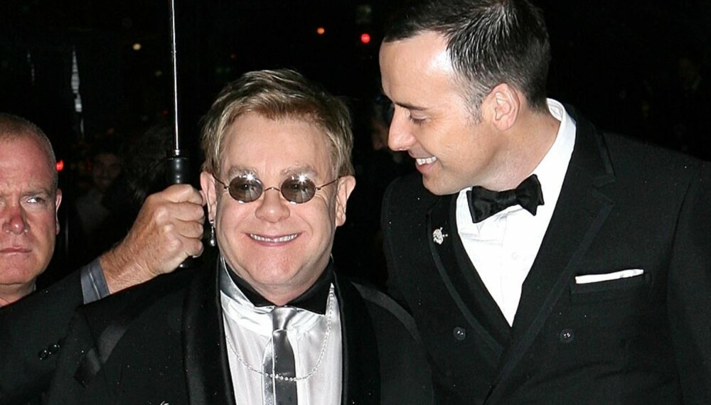 Elton John og partner David Furnish Elton John og partner David Furnish