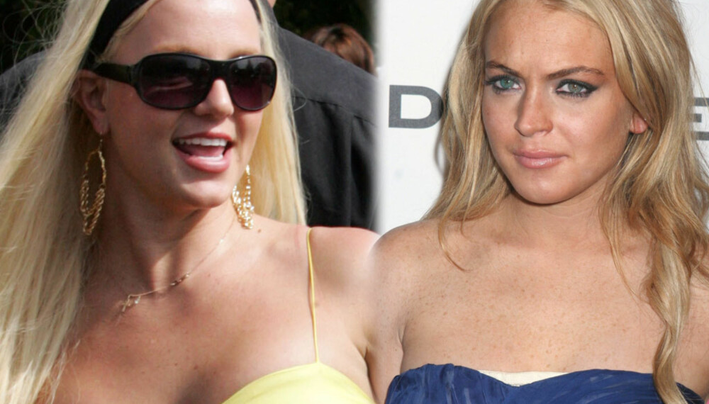 Britney Spears og Lindsay Lohan. Britney Spears og Lindsay Lohan.