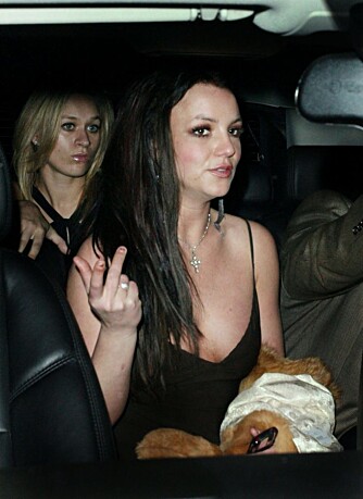Britney Spears i midten av februar Britney Spears i midten av februar