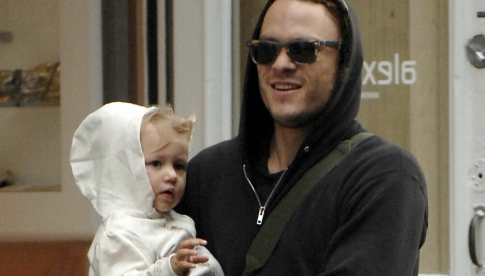 Heath Ledger med datteren Matilda Heath Ledger med datteren Matilda