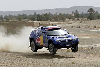 Volkswagen leder i bilklassen. Foto: dakar.no Volkswagen leder i bilklassen. Foto: dakar.no