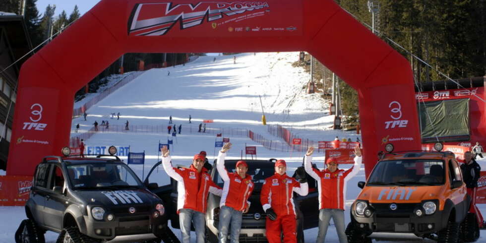 Marc Gené, Luca Badoer, Kimi Räikkönen og Felipe Massa. Marc Gené, Luca Badoer, Kimi Räikkönen og Felipe Massa.
