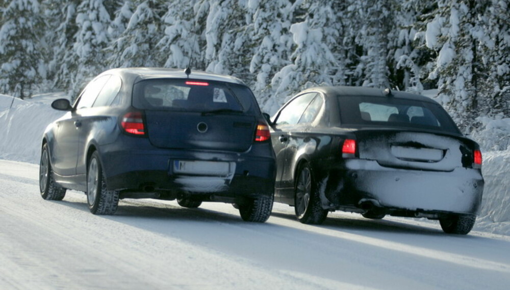 Coupéen vintertestes sammen med tredørsvarianten som snart kommer. Foto: Automedia Coupéen vintertestes sammen med tredørsvarianten som snart kommer. Foto: Automedia