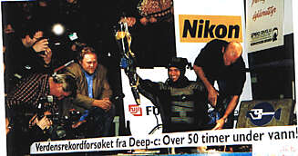 Frimann hedres etter rekorden i 2001. Foto: ZINEtravel.no Frimann hedres etter rekorden i 2001. Foto: ZINEtravel.no