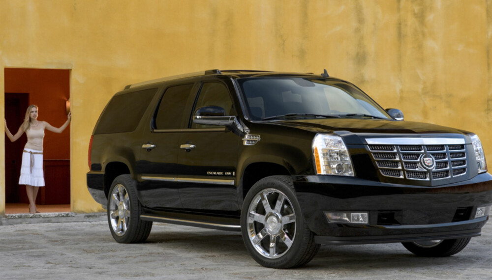 NESTE ÅRS: Dette er en 2009-modell Escalade - bremser den bedre mon tro? NESTE ÅRS: Dette er en 2009-modell Escalade - bremser den bedre mon tro?
