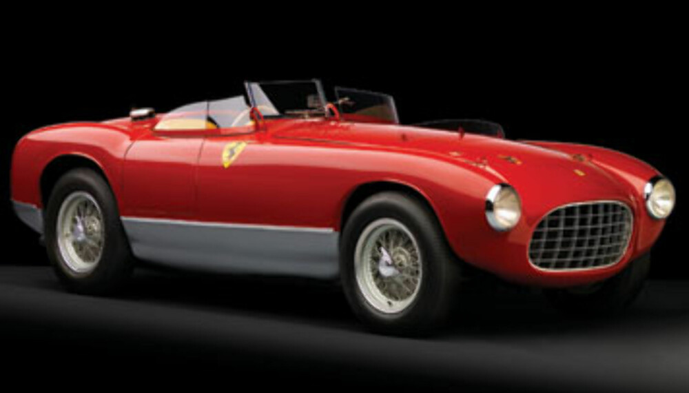 En nydelig ´53 Ferrari 340 MM Competition Spyder antas å havne mellom 16 og 20 millioner kroner. En nydelig ´53 Ferrari 340 MM Competition Spyder antas å havne mellom 16 og 20 millioner kroner.