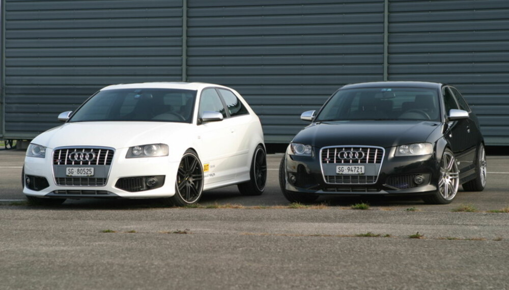Tuneren lover at Audi S3 skal bli enda mer underholdende å kjøre, etter at de har gitt den et nytt understell og nye hjul. Tuneren lover at Audi S3 skal bli enda mer underholdende å kjøre, etter at de har gitt den et nytt understell og nye hjul.